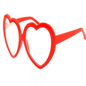 heart diffraction glasses plastic